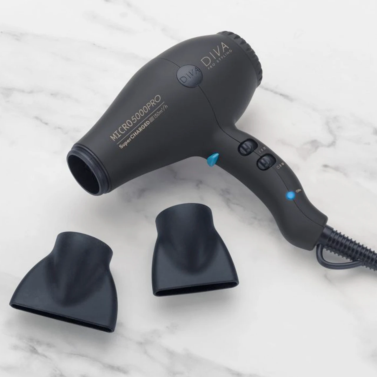 Sèche-Cheveux Micro 5000 Noir Diva 4 Sèche-Cheveux Micro 5000 Noir Diva – Image 2