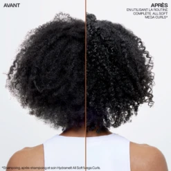 Shampooing All Soft Mega Curls Redken 300ml -AURORA Magasin rdk7 avant apre s 29482.1684847316